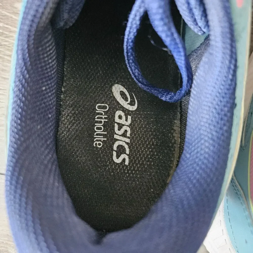 Asics Gel-Contend 8 Womens Running Shoes Size 10.5 Blue Pink With AmpliFoam Sole
